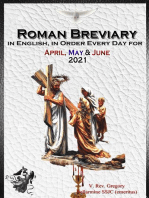 The Roman Breviary in English, in Order, Every Day for April, May, June 2021