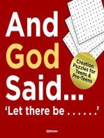 And God Said...Let There Be......: Creation puzzles for Teens and Pre-Teens