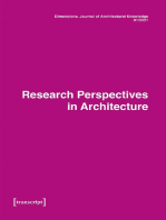 Dimensions. Journal of Architectural Knowledge: Vol. 1, No. 1/2021: Research Perspectives in Architecture
