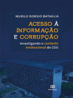 Acesso à Informação e Corrupção: Investigando o contexto institucional da CGU
