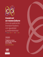 Construir un nuevo futuro: Una recuperación transformadora con igualdad y sostenibilidad