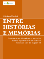 Entre histórias e memórias: O pensamento histórico e as narrativas sobre a regionalidade na educação básica do vale do Taquari-RS