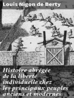 Histoire abrégée de la liberté individuelle chez les principaux peuples anciens et modernes