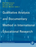 Qualitative Analysis and Documentary Method: In International Educational Research