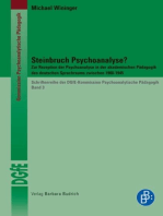 Steinbruch Psychoanalyse?: Zur Rezeption der Psychoanalyse in der akademischen Pädagogik des deutschen Sprachraums zwischen 1900-1945