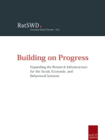 Building on Progress: Expanding the Research Infrastructure for the Social, Economic, and Behavioral Sciences – Recommendations of the German Data Forum (RatSWD)