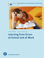 Learning from Errors at School and at Work