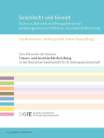 Geschlecht und Gewalt: Diskurse, Befunde und Perspektiven der erziehungswissenschaftlichen Geschlechterforschung