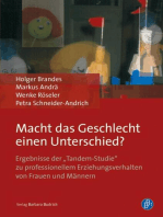 Macht das Geschlecht einen Unterschied?: Ergebnisse der "Tandem-Studie" zu professionellem Erziehungsverhalten von Frauen und Männern