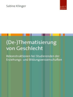 (De-)Thematisierung von Geschlecht: Rekonstruktionen bei Studierenden der Erziehungs- und Bildungswissenschaften