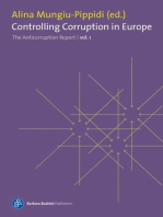 Controlling Corruption in Europe: The Anticorruption Report, volume 1