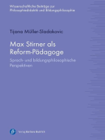 Max Stirner als Reform-Pädagoge: Sprach- und bildungsphilosophische Perspektiven