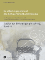 Das Bildungspotenzial des Schülerbetriebspraktikums: Die Perspektive von Schülerinnen und Schülern als Ausgangspunkt für eine Neuorientierung