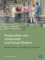 Kooperation von Universität und Schule fördern: Schulen stärken, Lehrerbildung verbessern