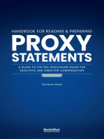 The Handbook for Reading and Preparing Proxy Statements