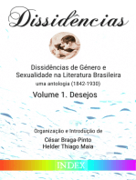Dissidências de Género e Sexualidade na Literatura Brasileira: uma antologia (1842-1930) - Volume 1. Desejos
