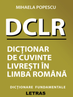 DCLR: Dictionar De Cuvinte Livresti In Limba Romana