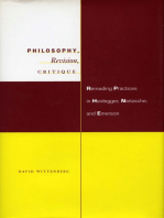 Philosophy, Revision, Critique: Rereading Practices in Heidegger, Nietzsche, and Emerson