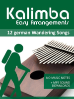 Kalimba Easy Arrangements - 12 German Wandering Songs - No Music Notes + MP3 Sound Downloads: Kalimba Songbooks