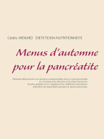 Menus d'automne pour la pancréatite