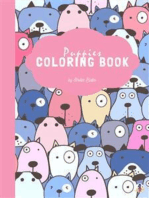 Cute Puppies Coloring Book for Kids Ages 6+ (Printable Version)