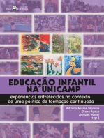 Educação infantil na Unicamp: Experiências entretecidas no contexto de uma política de formação continuada