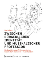 Zwischen bürgerlicher Identität und musikalischer Profession: Die Geschichte der Philharmonischen Gesellschaft Bremen im 19. Jahrhundert