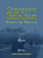 Comentário Bíblico Prazer da Palavra, fascículo 8 — Rute: Rute