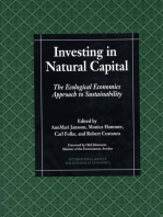 Investing in Natural Capital: The Ecological Economics Approach To Sustainability