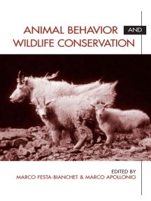 Animal Behavior and Wildlife Conservation by Island Press - Ebook | Scribd