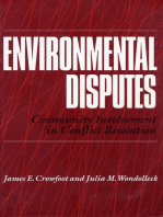 Environmental Disputes: Community Involvement In Conflict Resolution