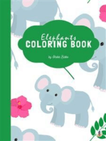Cute Elephants Coloring Book for Kids Ages 3+ (Printable Version)