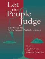 Let the People Judge: Wise Use And The Private Property Rights Movement