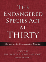 The Endangered Species Act at Thirty: Vol. 1: Renewing the Conservation Promise