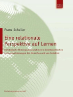 Eine relationale Perspektive auf Lernen: Ontologische Hintergrundsannahmen in lerntheoretischen Konzeptualisierungen des Menschen und von Sozialität