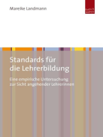 Standards für die Lehrerbildung: Eine empirische Untersuchung zur Sicht angehender LehrerInnen