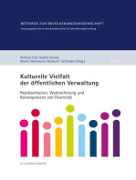 Kulturelle Vielfalt der öffentlichen Verwaltung: Repräsentation, Wahrnehmung und Konsequenzen von Diversität