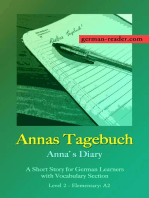 Annas Tagebuch: A Short Story for German Learners, Level Elementary (A2): German Reader