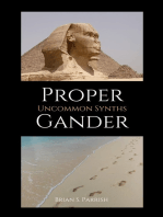 Proper Gander: Uncommon Synths