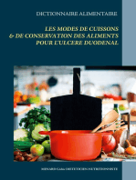 Dictionnaire des modes de cuissons et de conservation des aliments pour l'ulcère duodénal