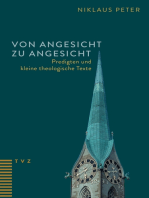 Von Angesicht zu Angesicht: Predigten und kleine theologische Texte