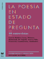 La poesía en estado de pregunta: 10 entrevistas: García Helder, Casas, Wittner, Raimondi, De Nápoli, Arteca, Villa, Franzetti, Gambarotta, Ainbinder