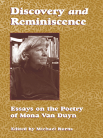 Discovery and Reminiscence: Essays on the Poetry of Mona Van Duyn