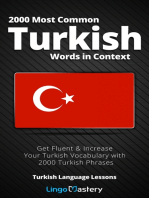 2000 Most Common Turkish Words in Context
