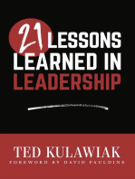 21 Lessons Learned in Leadership