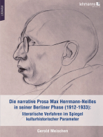 Die narrative Prosa Max Herrmann-Neißes in seiner Berliner Phase (1912-1933): literarische Verfahren im Spiegel kulturhistorischer Parameter
