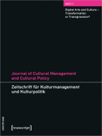 Journal of Cultural Management and Cultural Policy/Zeitschrift für Kulturmanagement und Kulturpolitik: Vol. 7, Issue 1: Digital Arts and Culture - Transformation or Transgression?