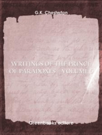 Writings of the Prince of Paradoxes - Volume 6