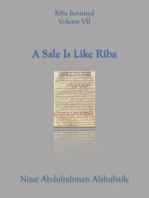 A Sale Is Like Riba: Riba Revisited, #7