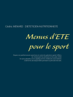 Menus d'été pour le sport